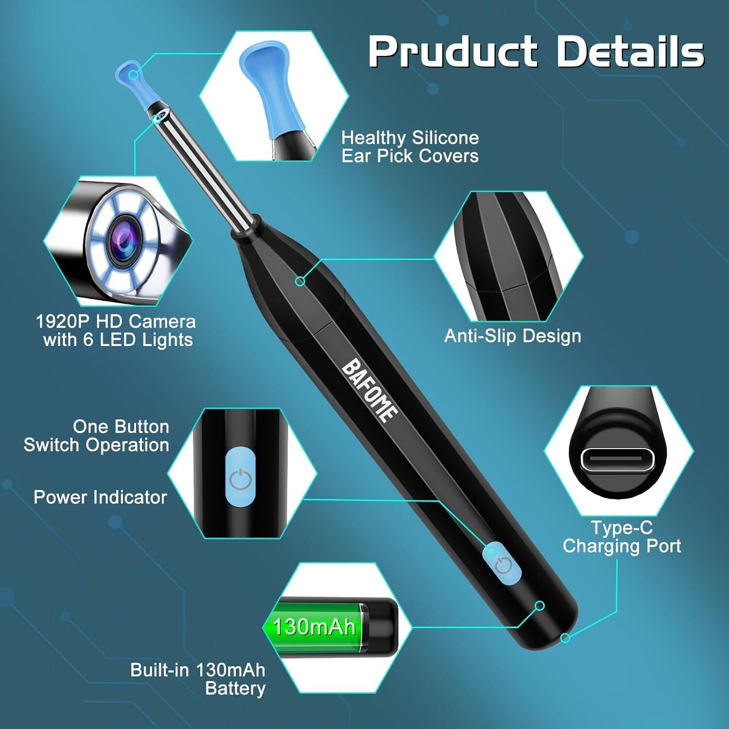 Ear Wax Removal, Ear Cleaner with Camera, 1920HD Ear Cleaner, Ear Wax Removal To